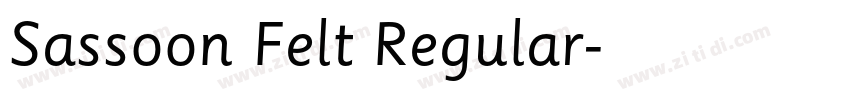 Sassoon Felt Regular字体转换 Sassoon Felt Regular字体转换